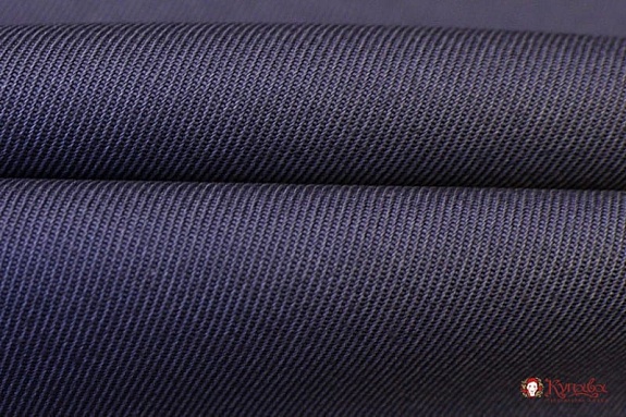 Башмачное полотно цв.Чернильно-фиолетовый флер, ш.1.5м, хлопок-100%, 370гр/м.кв