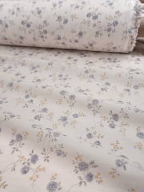 Муслин Премиум двухслойный гладкий "Нежное плетение" цв.св.бежево-молочный, ш.2.5м, хл-100%