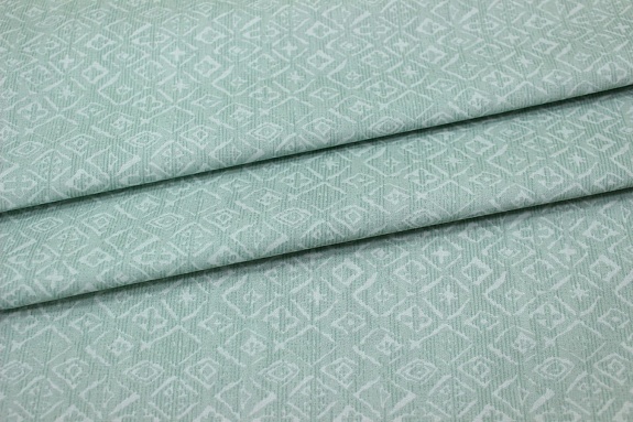 Сатин "Шамаэль" цв.мятная дымка, ш.2.35м, хлопок-100%, 110гр/м.кв