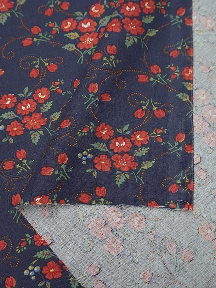 Перкаль "Ярослава" цв.сине-фиолетовый, ш.1.5м, хлопок-100%, 125гр/м.кв