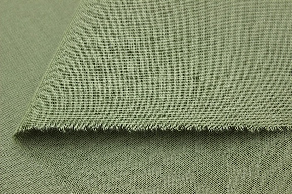 Хлопколен винтаж (жгутовое окрашивание) цв.Сухая трава, ш.1.54м, лен-15%, хлопок-85%, 200гр/м.кв