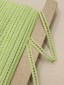 Кружево цв.мохито-2, ш.09мм, хлопок-90%, п/э-10%