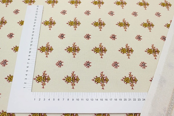 Рогожка "Васама" цв.ванильно-абрикосовый, ш.1.5м, хлопок-100%, 160гр/м.кв