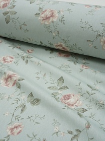 Сатин "Элегия цветения - цветы", (комп), ш.2.35м, хлопок-100%, 110гр/м.кв