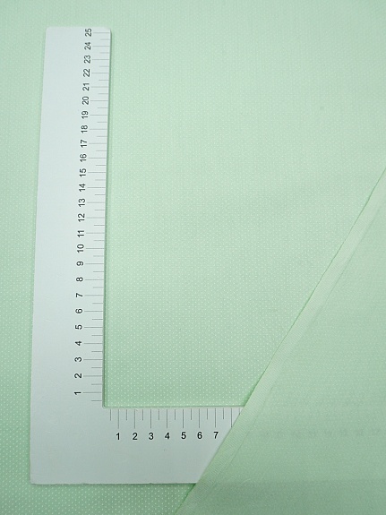 Сатин "Мелкое белое пшено на бл.мятно-салатовом", ш.1.61м, хлопок-100%, 120гр/м.кв