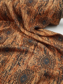 Штапель Премиум "Гульпера" цв.синий, ш.1.5м, вискоза-100%, 125гр/м.кв