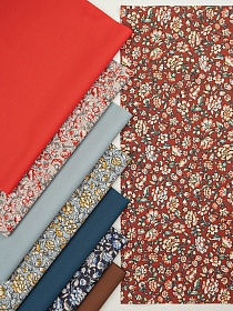 Набор тканей для рукоделия "Импортный хлопок: Диантус", 45*30см, 8шт