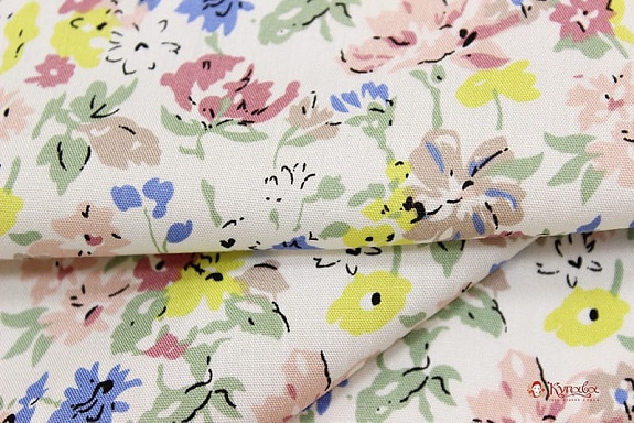 Штапель "Летний день", ш.1.43м, вискоза-100%, 100гр/м.кв