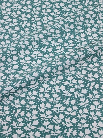 Мерный лоскут (ткань в отрезах) Штапель "Вайорика" цв.зеленая морская волна, ш.1.44м, вискоза-100%, 90гр/м.кв