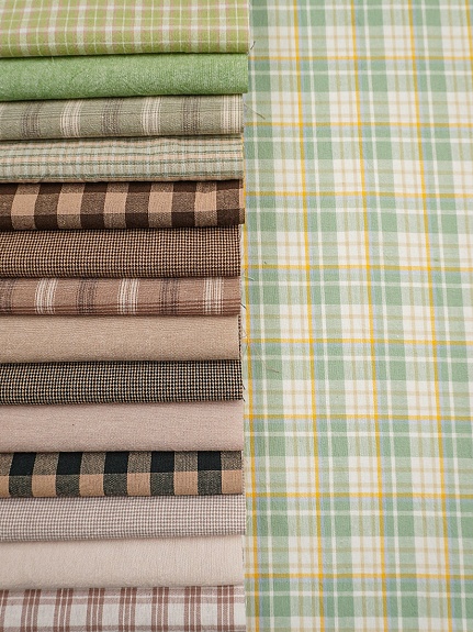 Набор тканей для рукоделия "Вареный хлопок: Домашний уют №8", 45*30 см, 15 шт