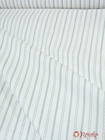 Перкаль "Серо-бежевые полоски с точками", ш.2.2м, хлопок-100%, 110гр/м.кв