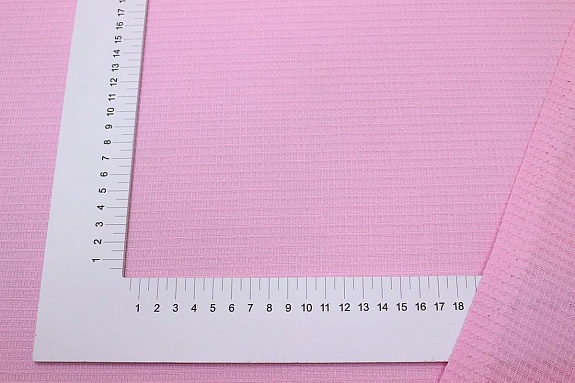 Вафельное полотно цв.Светло-розовый, ш.1.5м, хл-100%, 150гр/м.кв