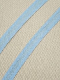 Косая бейка цв.Голубой, ш.15мм, хлопок-100%