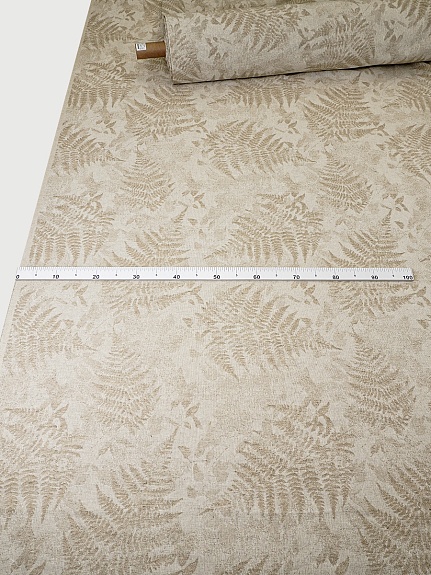 Полульняной жаккард "Монтеверде" цв.суровый, ш.2.85м, лен-71%, хлопок-29%, 265гр/м.кв