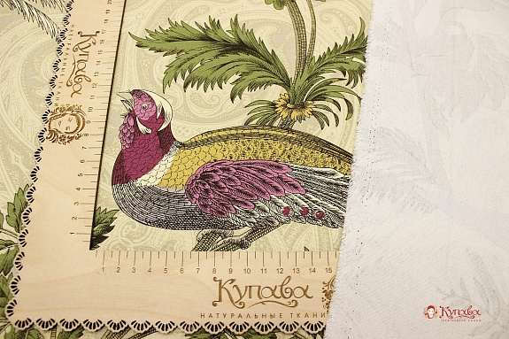 Интерьерный хлопок "Эдем" цв.светло-пшеничный, ш.1.5м,  хлопок-100%, 230гр/м.кв