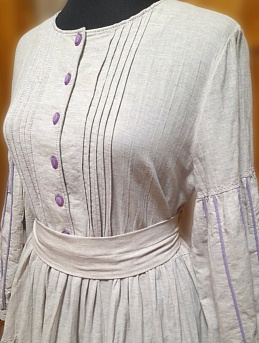 Платье из полульна с вискозой