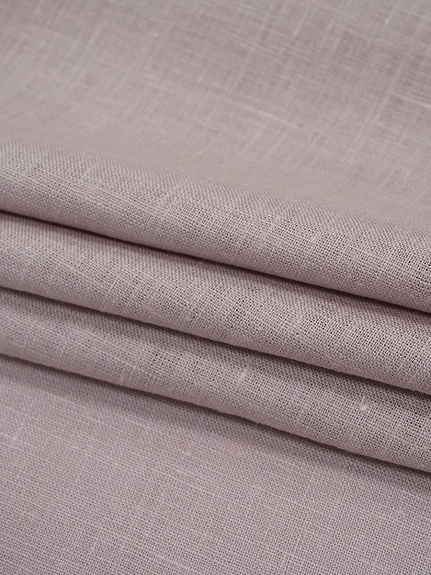 Лен костюмный с умягчением цв.Св.лилово-бежевый, ш.1.5м, лен-100%, 190гр/м.кв