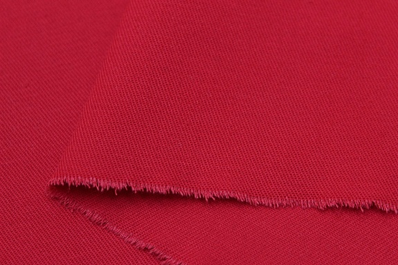 Саржа цв.Красный с малиновым оттенком, ш.1.5м, хлопок-100%, 260гр/м.кв