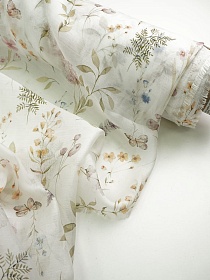 Вискозный шифон Цифр.печать "Ласковый взор", ш.1.5м, вискоза-75%, нейлон-25%, 50гр/м.кв