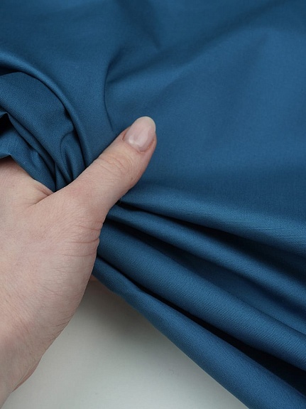 Импортный хлопок цв.Петроль, ш.1.55м, хлопок-100%, 120гр/м.кв