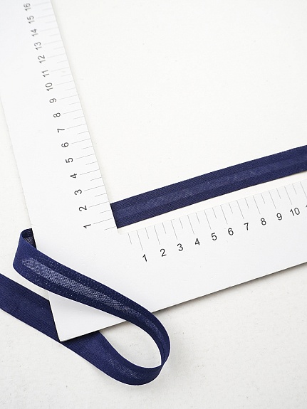 Косая бейка цв.Сине-фиолетовый, ш.15мм, хлопок-100%