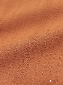 Фактурный хлопок "Рельефные полоски" цв.медный, ш.1.45м, хл-100%, 120гр/м.кв