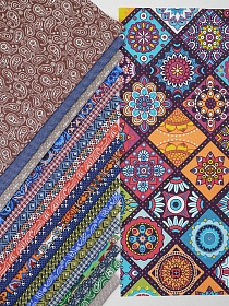 Набор тканей для рукоделия "Бязь: Калейдоскоп", 45*30 см, 20 шт