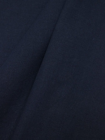 Полулен костюмный с эффектом мятости цв.Чернильно-синий, ш.1.5м, хлопок-70%, лен-30%, 170гр/м.кв