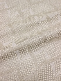 Полульняной жаккард "Косы" цв.суровый, ш.1.9м, лен-51%, хлопок-49%, 210гр/м.кв