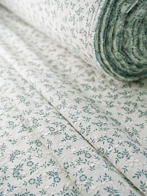 Брак (цена снижена) Шитье "Софина" цв.зеленый, ш.1.5м (выш.часть1.32м), батист, хлопок-100%, 80гр/м.кв