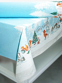 Рогожка "Тайна зимнего леса", СОРТ2, ш.1.5м, хлопок-100%, 160гр/м.кв