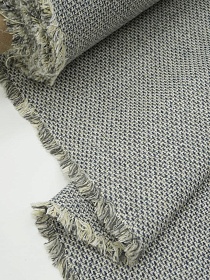 Шерсть пальтово-костюмная Твид цв.Серо-белый, ш.1.5м, шерсть-50%, п/э-50%, 395гр/м.кв