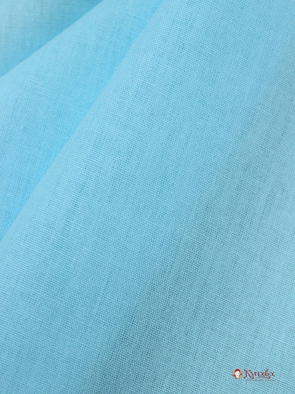 Перкаль цв.Св.бирюзово-голубой, ш.2.2м, хлопок-100%, 110гр/м.кв