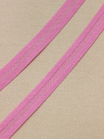 Косая бейка цв.Розовый насыщенный, ш.15мм, хлопок-100%