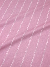 Сатин "Адина - цветочные полоски" цв.розово-сиреневый, (комп), ш.2.35м, хлопок-100%, 120гр/м.кв