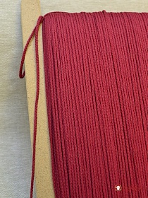 Шнур цв.малиновый, D-3мм, хлопок-100%
