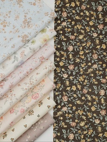 Набор тканей для рукоделия "Муслин премиум: Верелея", 45*30 см, 8 шт