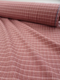 Вареный (стираный) хлопок "Клетка" цв.розово-бежевый, ш.2.5м, хл-100%,115гр/м.кв