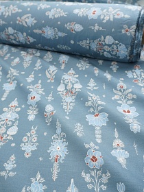 Сатин "Цветочные грезы", ш.2.35м, хлопок-100%, 110гр/м.кв