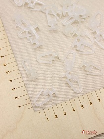 Крючок-гвоздик для штор с замком цв.белый