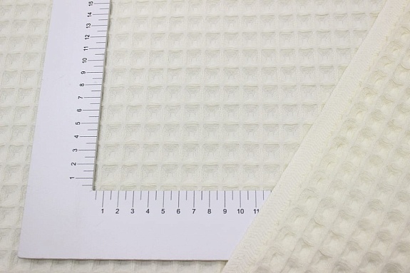 Вафельное премиум-полотно "Бохо" цв.Шампань, ш.1.78м, хлопок-100%, 230гр/м.кв