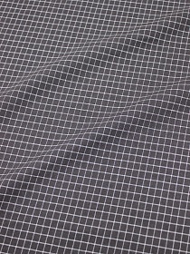 Мерный лоскут (ткань в отрезах) Пестрядь "Средняя клетка" цв.серая умбра, ш.1.45м, хлопок-95%, п/э-5%, 140гр/м.кв