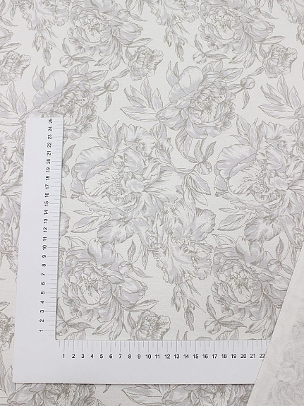 Рогожка Премиум "Пионовый рай", ш.1.5м, хлопок-100%, 205гр/м.кв