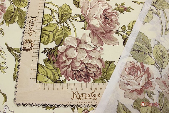Перкаль "Прохоровская Роза", ш.2.2м, хлопок-100%, 115гр/м.кв