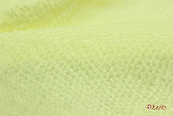 Лен костюмный с эффектом мятости цв.Светло-лимонный, ш.1.45м, лен-100%, 180гр/м.кв