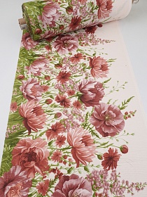 Вафельное полотно (холст) "Садовая кайма", ш.0.5м, хлопок-100%, 160гр/м.кв