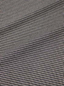 Мерный лоскут Пестрядь "Мелкая бежевая клетка на черном", ВИД2, ш.1.45м, хлопок-95%, п/э-5%,135гр/м.кв