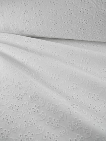 Шитье "Летнее настроение" цв.молочно-сливочный, ш.1.4м, батист, хл-100%, 80гр/м.кв