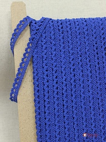 Кружево цв.василек, ш.12мм, хлопок-90%, п/э-10%#015254