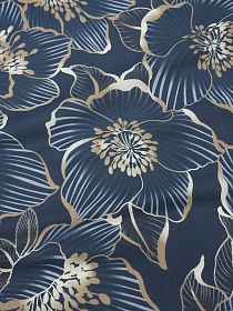 Перкаль "Отблеск" цв.чернильный, (комп), ш.2.2м, хлопок-100%, 110гр/м.кв